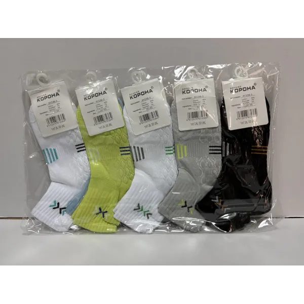 Носки мужские Оптом 40-45 р. cotton "Чёрточки" Корона AY236-3