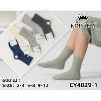 Носки детские Корона для мальчиков 9-12 лет Оптом CY4029-1