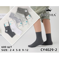 Носки детские Корона для мальчиков 9-12 лет Оптом CY4029-2