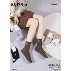 Носки женские "Сердце" Корона 37-42 р. Оптом B2709-2