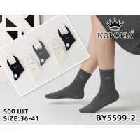 Шкарпетки жіночі "min" бавовна Корона 36-41р. Оптом BY5599-2