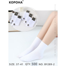 Шкарпетки Білі Корона 37-41 р. Оптом BY289-2
