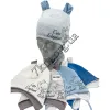 Шапка детская Оптом одинарный трикотаж для мальчиков 36-38 р.р. "Cute Elephant" 9035