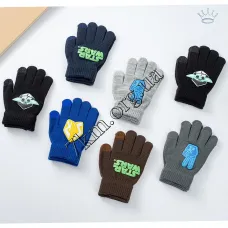 Перчатки детские одинарные для мальчиков "StarWars" Оптом 5143 S