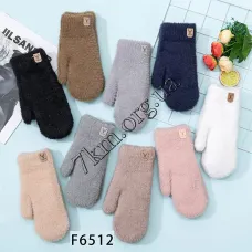 Варежки женские двойные с мехом для девочек "Fashion" Оптом F6512