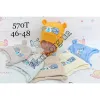 Шапка детская трикотажная с завязками Оптом для мальчиков 46-48 р.р. "Bear" 570T