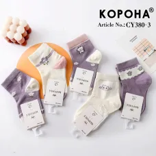 Шкарпетки дитячі Оптом для дівчаток 2-4 роки "Квітки" Корона CY380-3