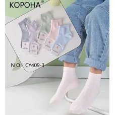 Шкарпетки дитячі Оптом для дівчаток 6-8 років "Естетичні" Корона CY409-3