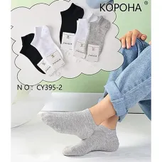 Носки детские Оптом для девочек и мальчиков 3-5 лет "Обычные" Корона CY395-2