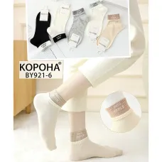 Носки женские Оптом 36-41 р. "MinSmile" Cotton Корона BY921-6