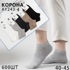 Носки мужские Оптом 40-45 р. "Абзац" хлопок +сетка Корона AY243-4