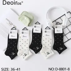 Носки женские (10пар) Оптом 36-41 р. "Точки" Deoiros D-8801-8