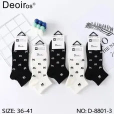 Носки женские (10пар) Оптом 36-41 р. "Бантики" Deoiros D-8801-3