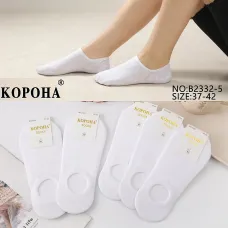 Носки-следы женские (10пар) Оптом 37-42 р.   хлопок Корона B2332-5