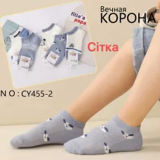Шкарпетки дитячі Оптом для хлопчиків 6-8 років "OMG" + сітка Корона CY455-2