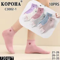 Шкарпетки дитячі Оптом для дівчаток 26-31р.р. "Серце" Корона C3002-1