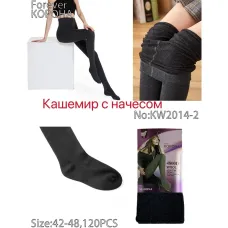 Колготки женские кашемир с начесом Оптом 42-48р. Корона KW2014-2