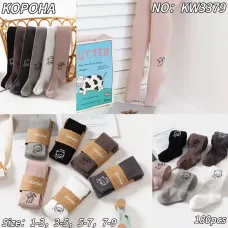 Колготки детские Оптом для девочек 7-9 лет "Meoof" Корона KW3379