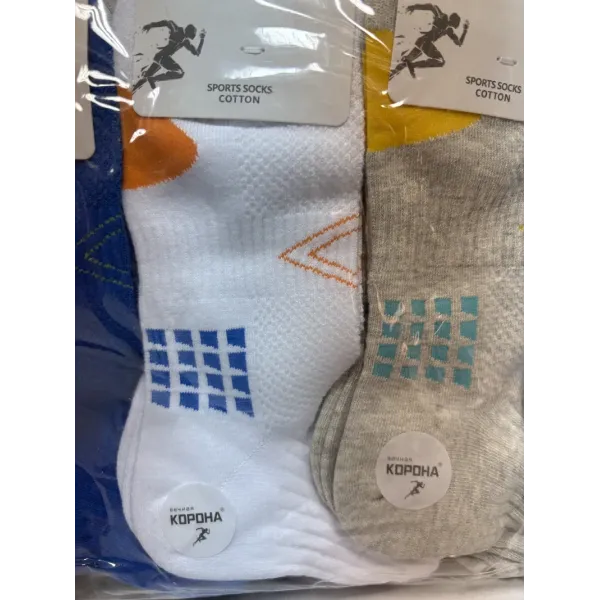 Носки мужские Оптом 35-39 р. cotton "Штрихи" Корона AY236-2