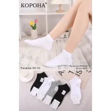 Носки женские хлопок Корона 36-41 р. оптом BY656-1