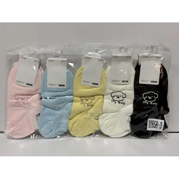 Носки женские хлопок "My Baby" Корона 36-41р. оптом BY858-3
