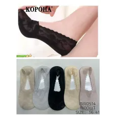 Носки-следы женские ажурные Корона 36-41 р. оптом WB0514