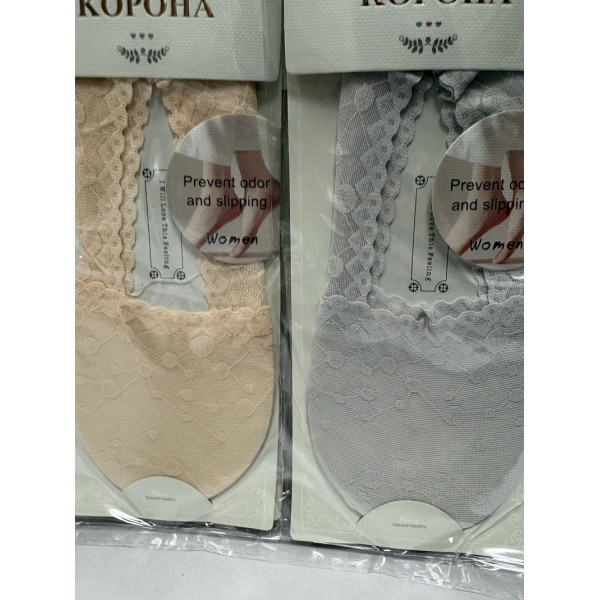 Носки-следы женские ажурные Корона 36-41 р. оптом WB0515
