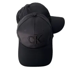 Кепка чоловіча чорна "cK" бавовна 58р. оптом Д4