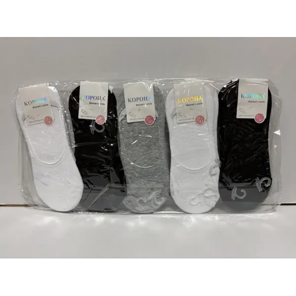 Носки-следы женские хлопок Корона 37-41 р. оптом B2159-1
