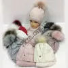 Комплект детский шапка +шарф флис для девочек 50-52 р.р. Польша Оптом 1683F